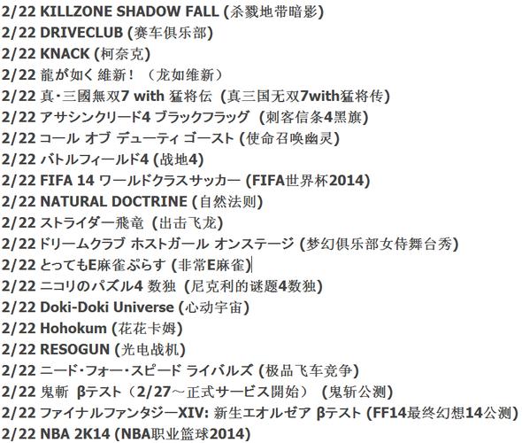 ps4游戏发售表-ps4游戏发售表2024 第1张 ps4游戏发售表-ps4游戏发售表2024 第1张